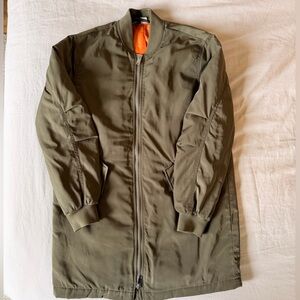 H&M Divided Olive Green Mid Length Coat